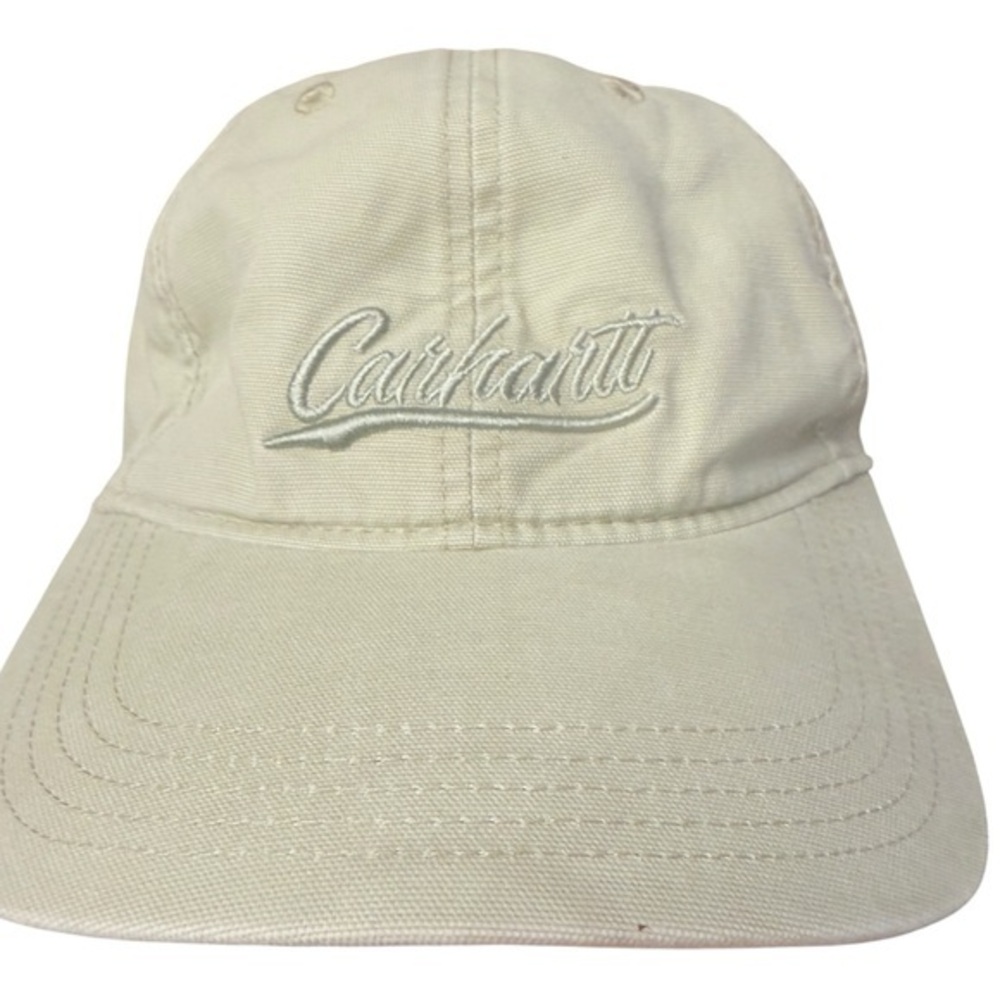 Carhartt Force Canvas embroidered script graphic hat,buckle back EUC